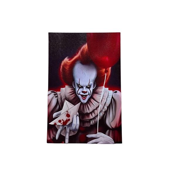 Horror Movie Stephen King's IT Pennywise The Clown Framed Canvas Picture - Picture 2 of 5